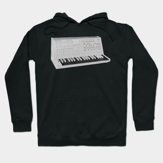 Korg MS20 (negative) Hoodie by s0nicscrewdriver